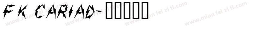 FK CARIAD字体转换